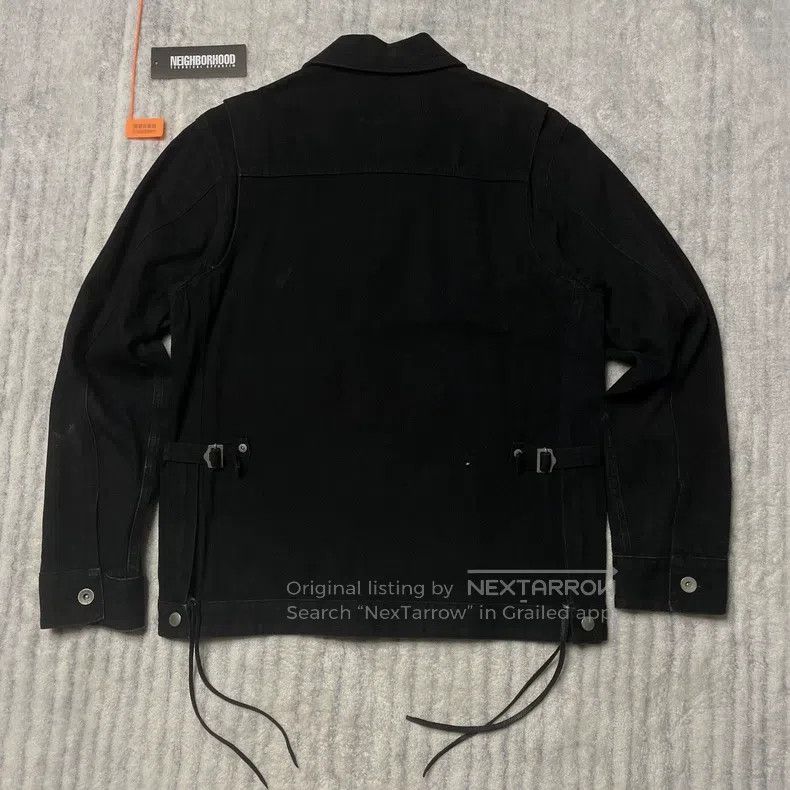 Neighborhood Neighborhood 11ss Black Spirit Fringe Denim Jacket, Size M Size US M / EU 48-50 / 2 - 2 Thumbnail