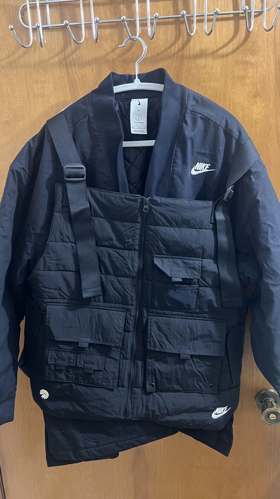 Nike × peaceminusone Nike x Peaceminusone G-Dragon 2+1 Vest Kimono Jacket Black Size US M / EU 48-50 / 2 - 6 Thumbnail