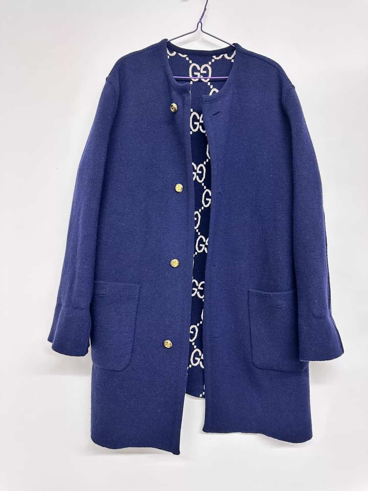 Gucci Gucci All Over Print Double Faced Overcoat XXS Size XXS / US 00 / IT 34 - 3 Thumbnail