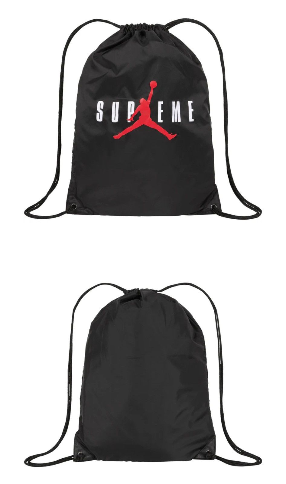 Jordan Brand Nike Supreme Supreme x Jordan drawstring bag Grailed