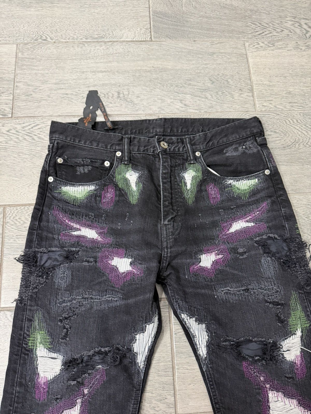 Vlone Vlone Runway Black Scab Jeans L Size US 32 / EU 48 - 3 Thumbnail