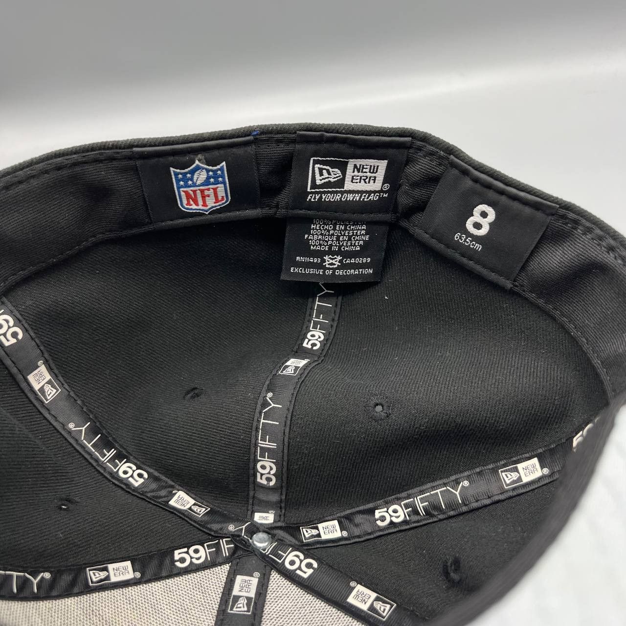 New Era Las Vegas Raiders Hat Men 8 Black Salute to Service Fitted Size ONE SIZE - 6 Thumbnail
