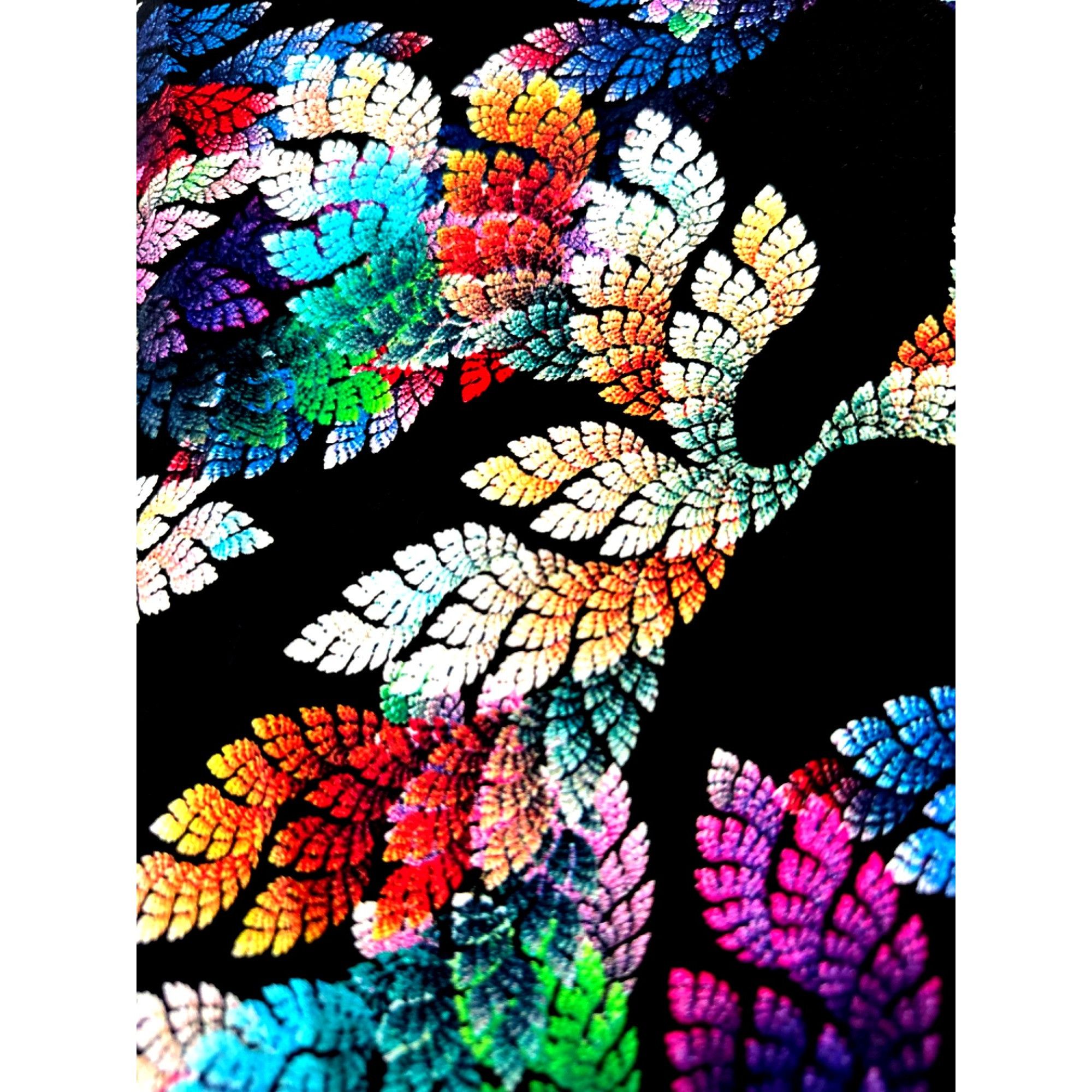 Other CCC Sleeveless Metallic Multi Color Feather Print Thin Sheer Size S / US 4 / IT 40 - 6 Thumbnail