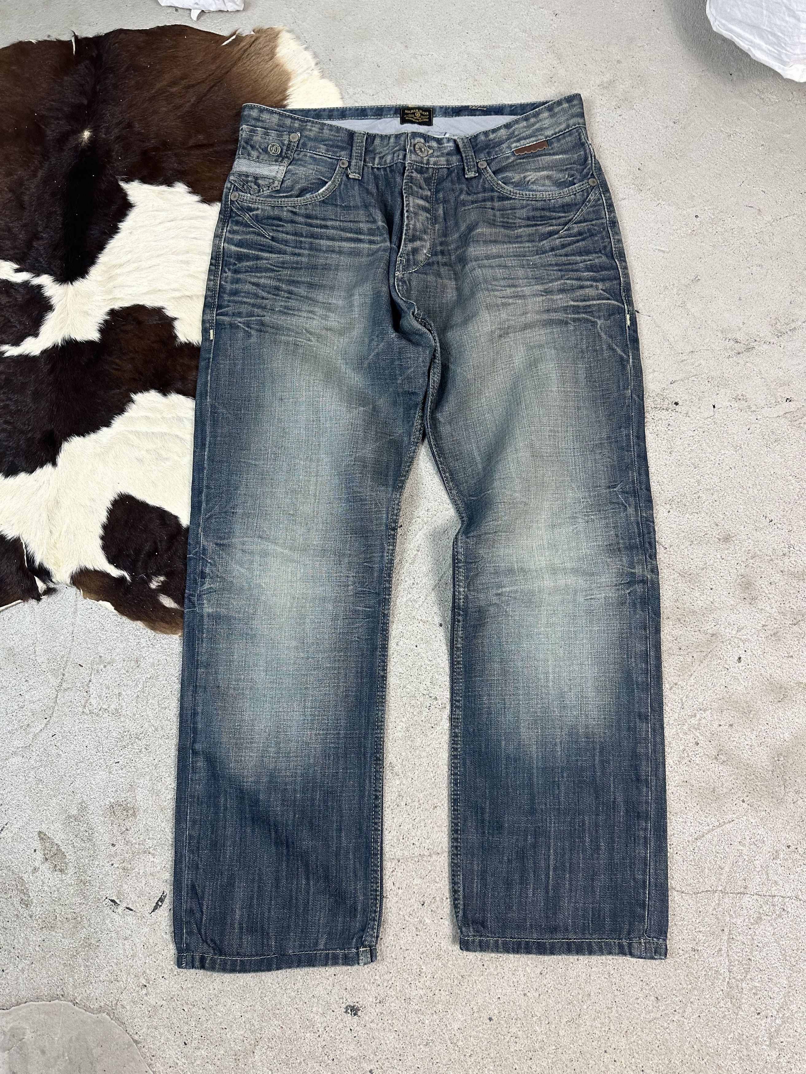Vintage Vintage Archival Avant Garde Baggy Hip-hop Y2K Jeans Size US 34 / EU 50 - 1 Thumbnail