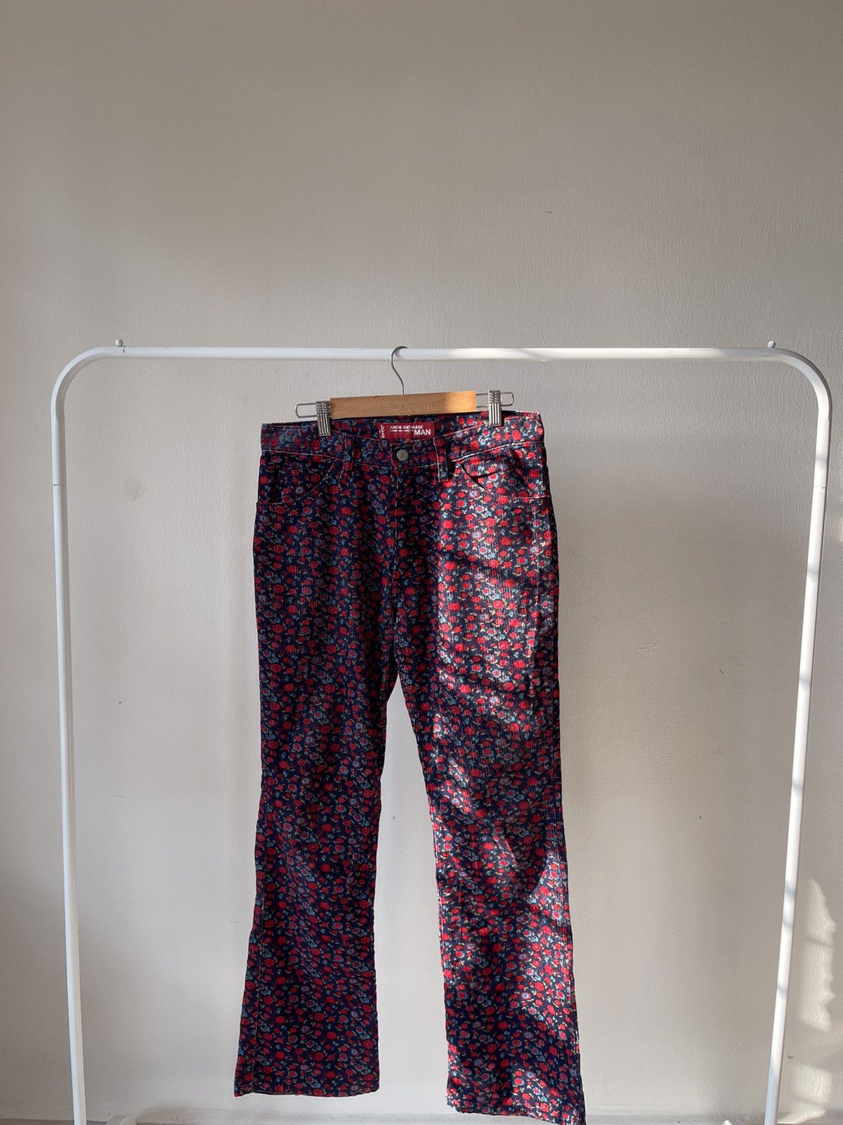 Comme des Garcons Homme Plus × Junya Watanabe × Levi's AD2002 Junya Watanabe X Levis Floral Conduray Flare Pants Size US 31 - 3 Thumbnail