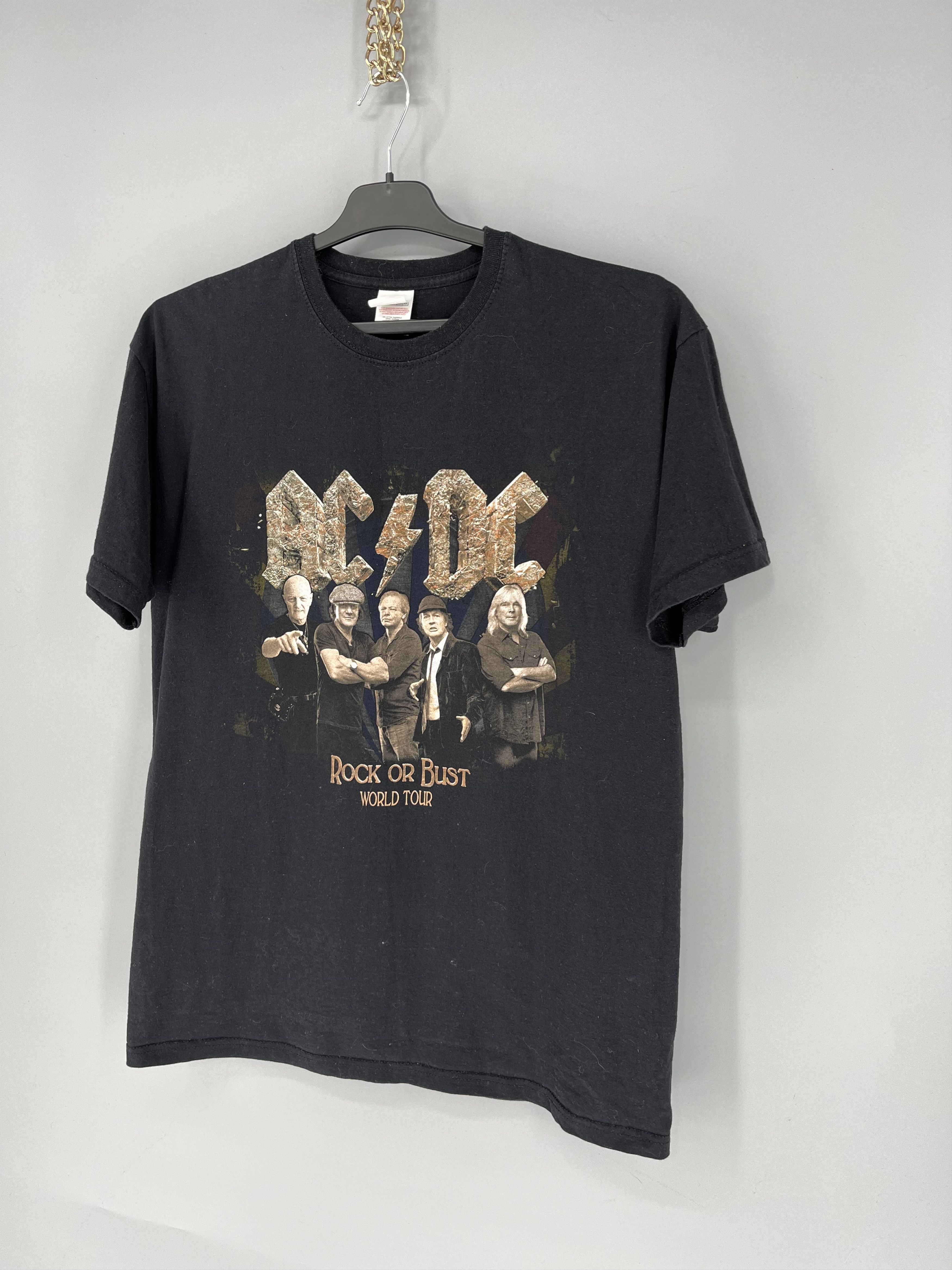 AC/DC × Vintage Vintage Y2K ACDC Rock or Bust Heavy Metal Rock T-Shirt Like Size US L / EU 52-54 / 3 - 3 Thumbnail
