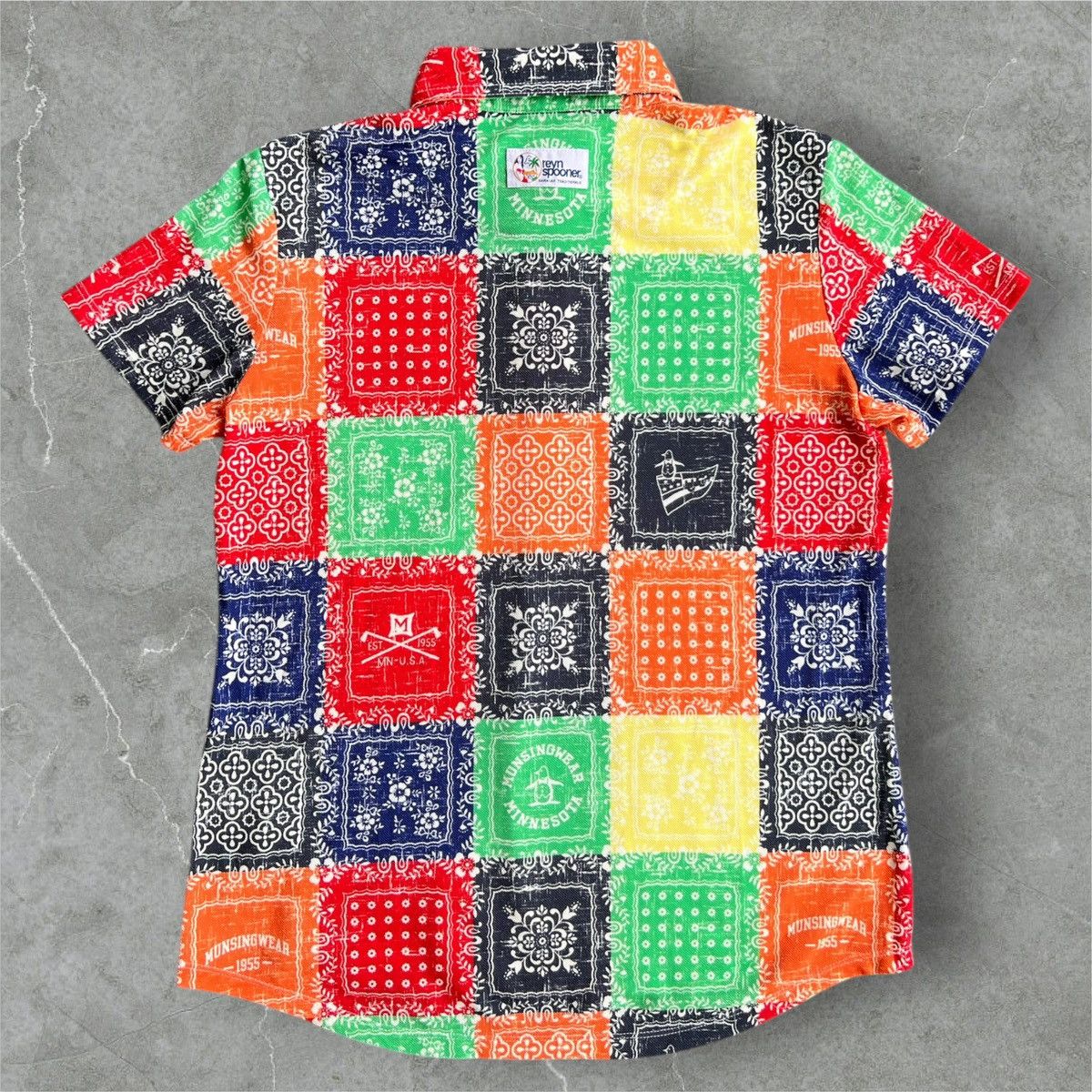 Reyn Spooner Vintage REYN SPOONER x MUNSINGWEAR Paisley Patchwork Polo Size US M / EU 48-50 / 2 - 6 Thumbnail