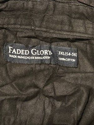 Faded Glory Faded Glory Shirt Mens 3XL Long Sleeve Cotton Button Up Size US XXL / EU 58 / 5 - 2 Thumbnail