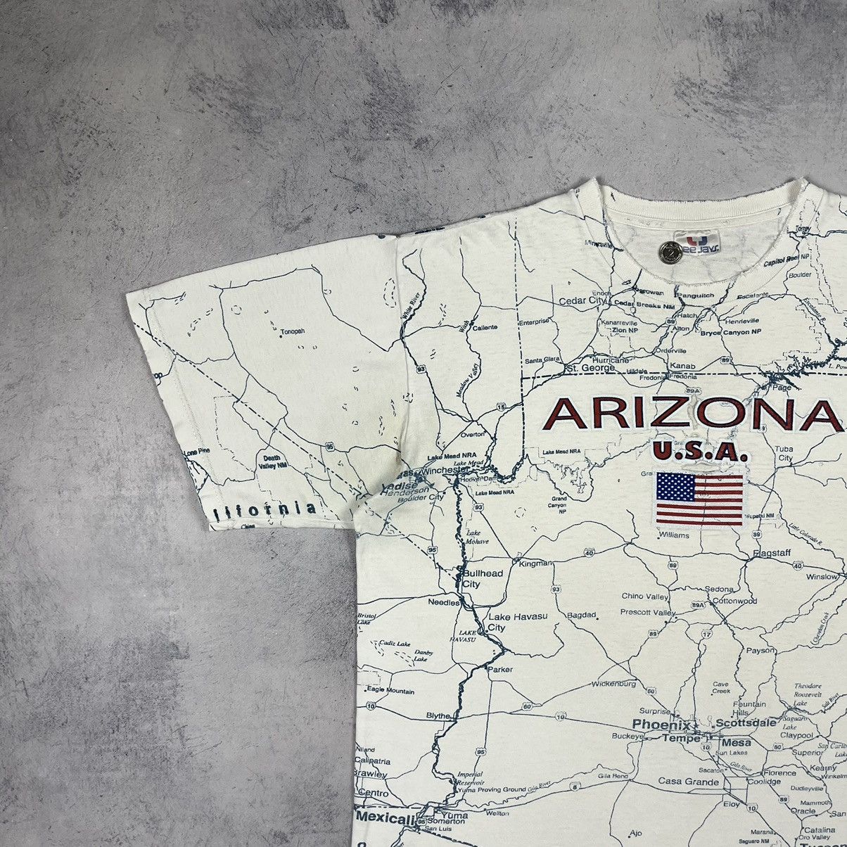 Other Vintage Arizona State Map all over print tee 90’s Size US L / EU 52-54 / 3 - 6 Thumbnail