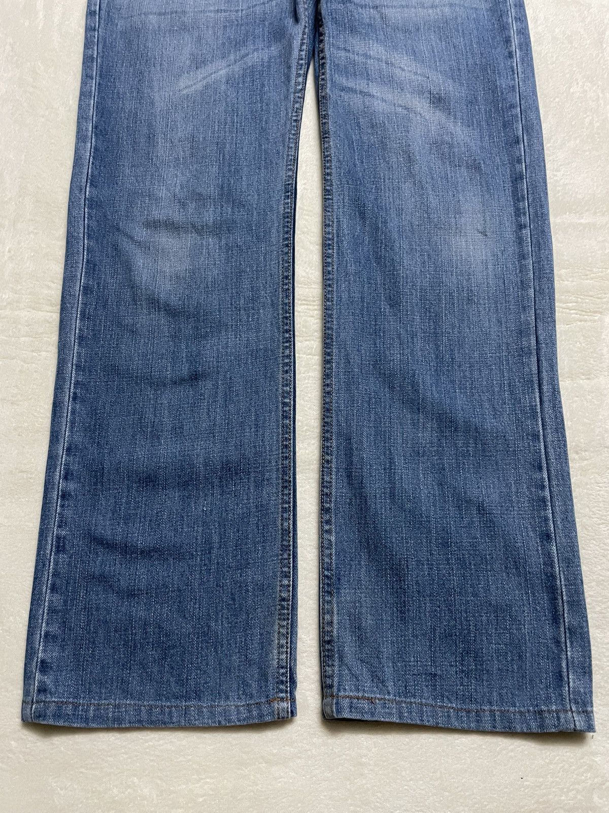 Japanese Brand Vintage Dominate Double Waist Mudwash Denim Jaens Size US 35 - 3 Thumbnail
