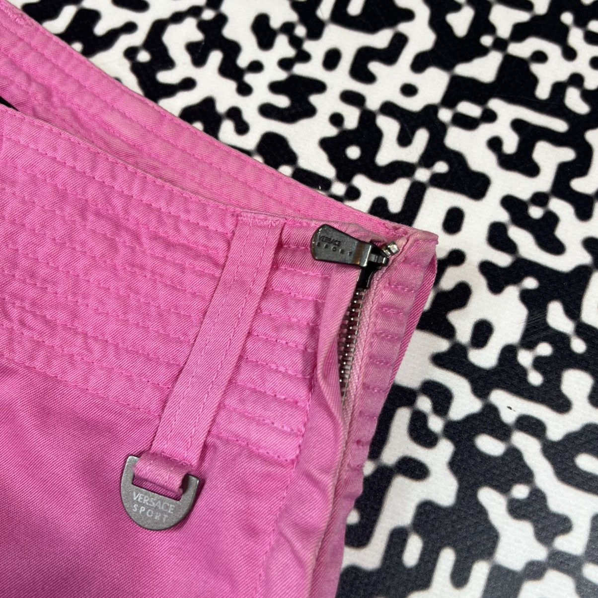 Versace Vintage 90s Versace Sport Retro Bridges Shorts Size 28" / US 6 / IT 42 - 11 Thumbnail