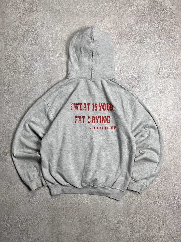 Vintage VINTAGE 90s BOXY SUCK IT UP FITNESS HOODIE Y2K M Size US M / EU 48-50 / 2 - 3 Thumbnail