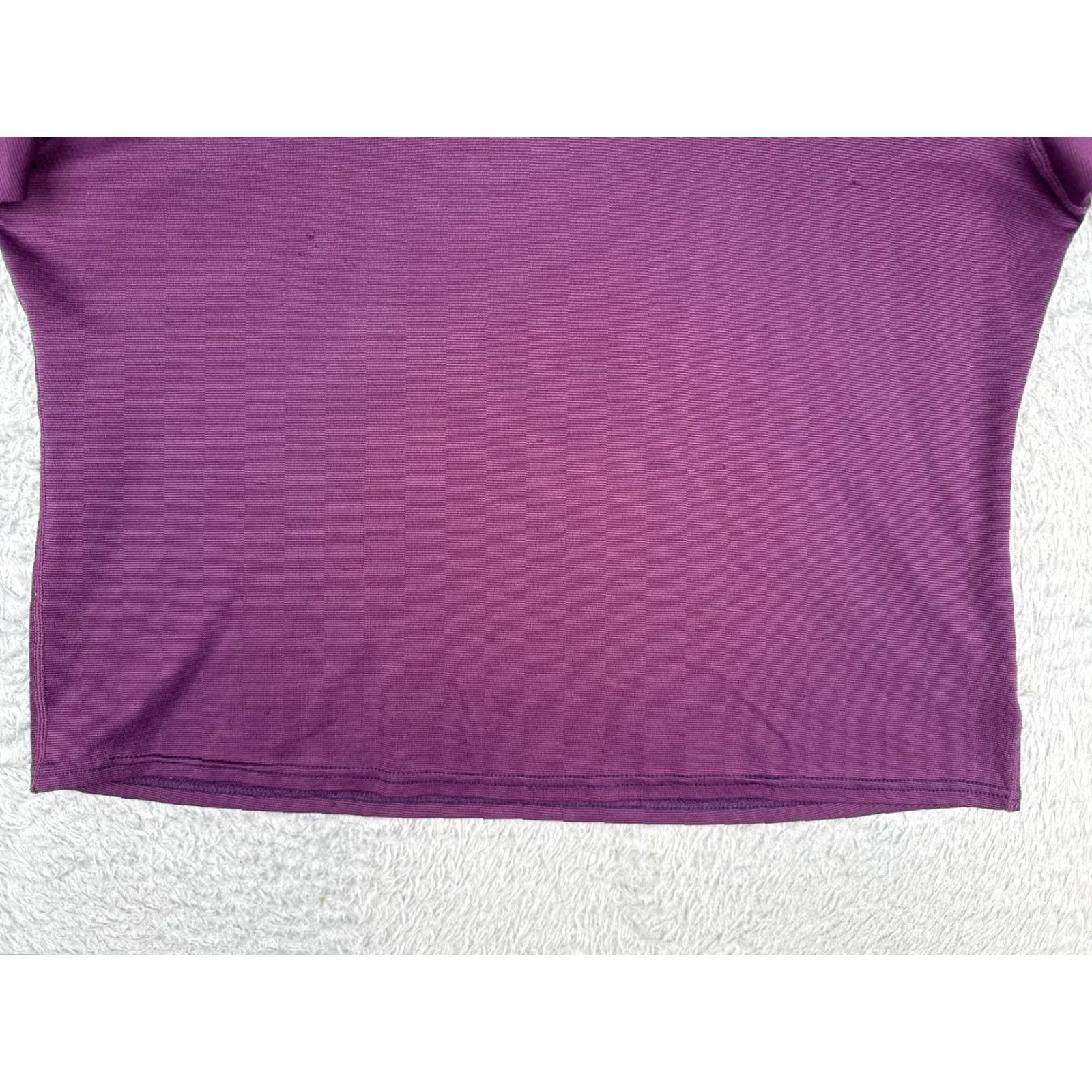 Patagonia Patagonia Shirt Women Large Purple Capilene 1/4 Zip Polyester Long Sleeve READ Size L / US 10 / IT 46 - 5 Thumbnail