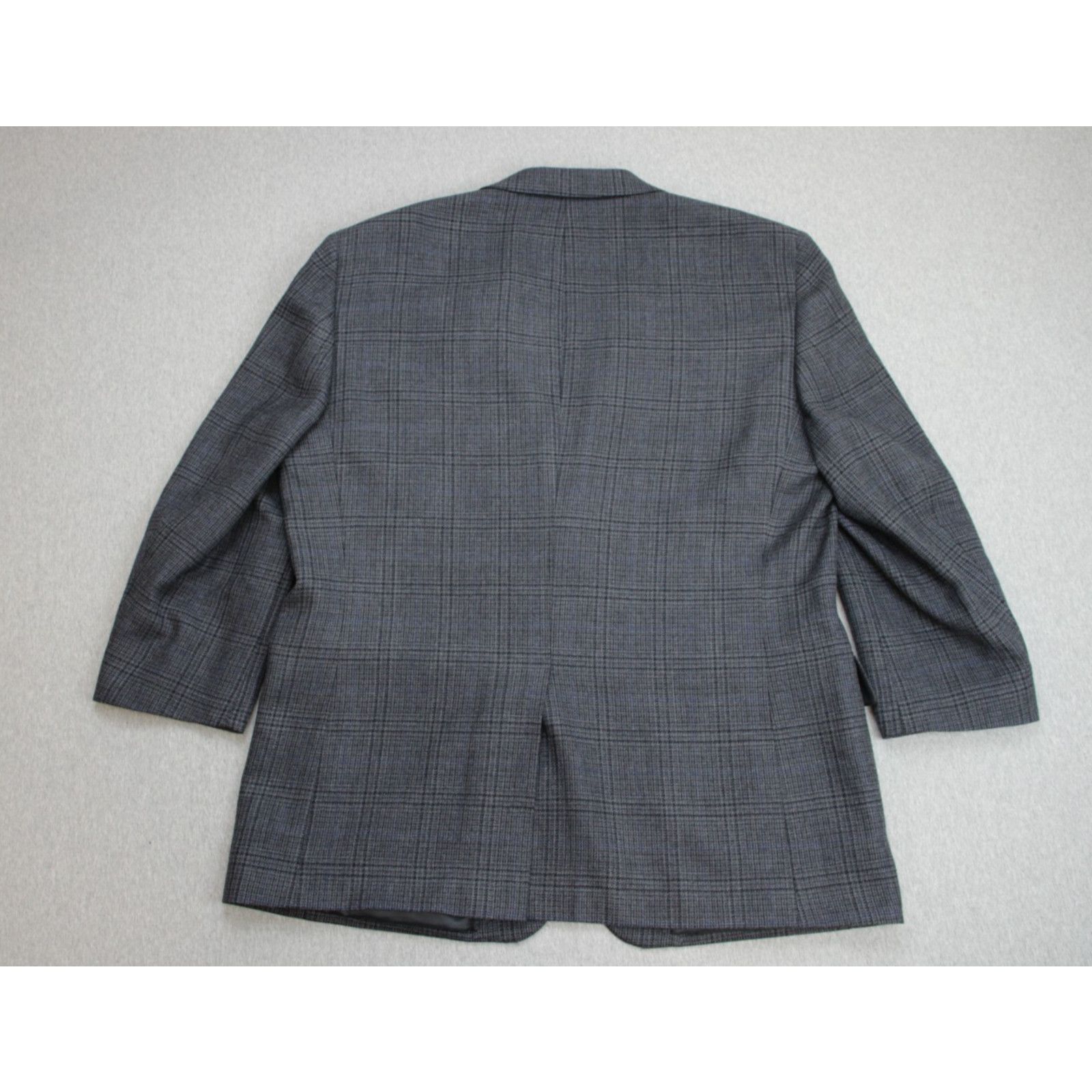 Jos. A. Bank Jos A Bank Blazer Mens 46R Gray Plaid 100% Wool Size 46R - 3 Thumbnail
