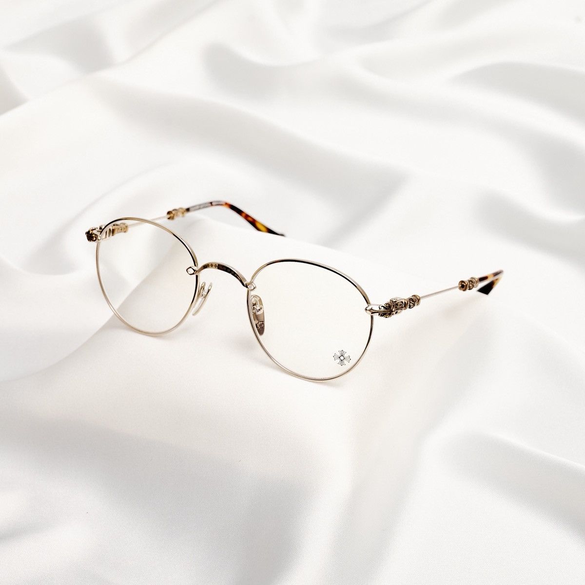 Chrome Hearts CHROME HEARTS BUBBA - A SHINY SILVER - PLASTIC GLASSES Size ONE SIZE - 1 Thumbnail