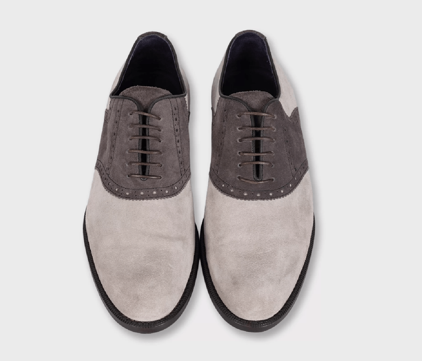 Isaia Isaia Gray Suede Lace Up Shoes Men EU 42 Size US 9 / EU 42 - 2 Thumbnail