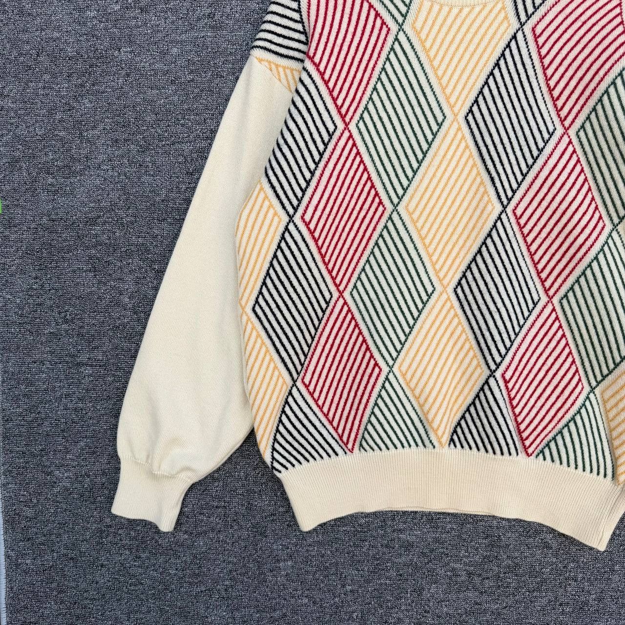 Burberry Vintage Burberrys’ London Argyle Knit Diamond 90s Sweater Size US L / EU 52-54 / 3 - 8 Thumbnail