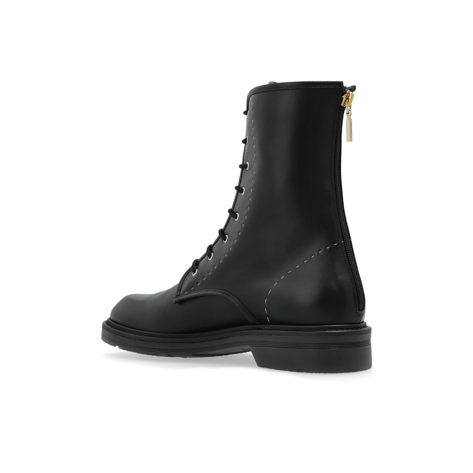 Max Mara MAX MARA Urbancombact Black Leather Ankle Boots New & Authen Size US 6 / IT 36 - 3 Thumbnail