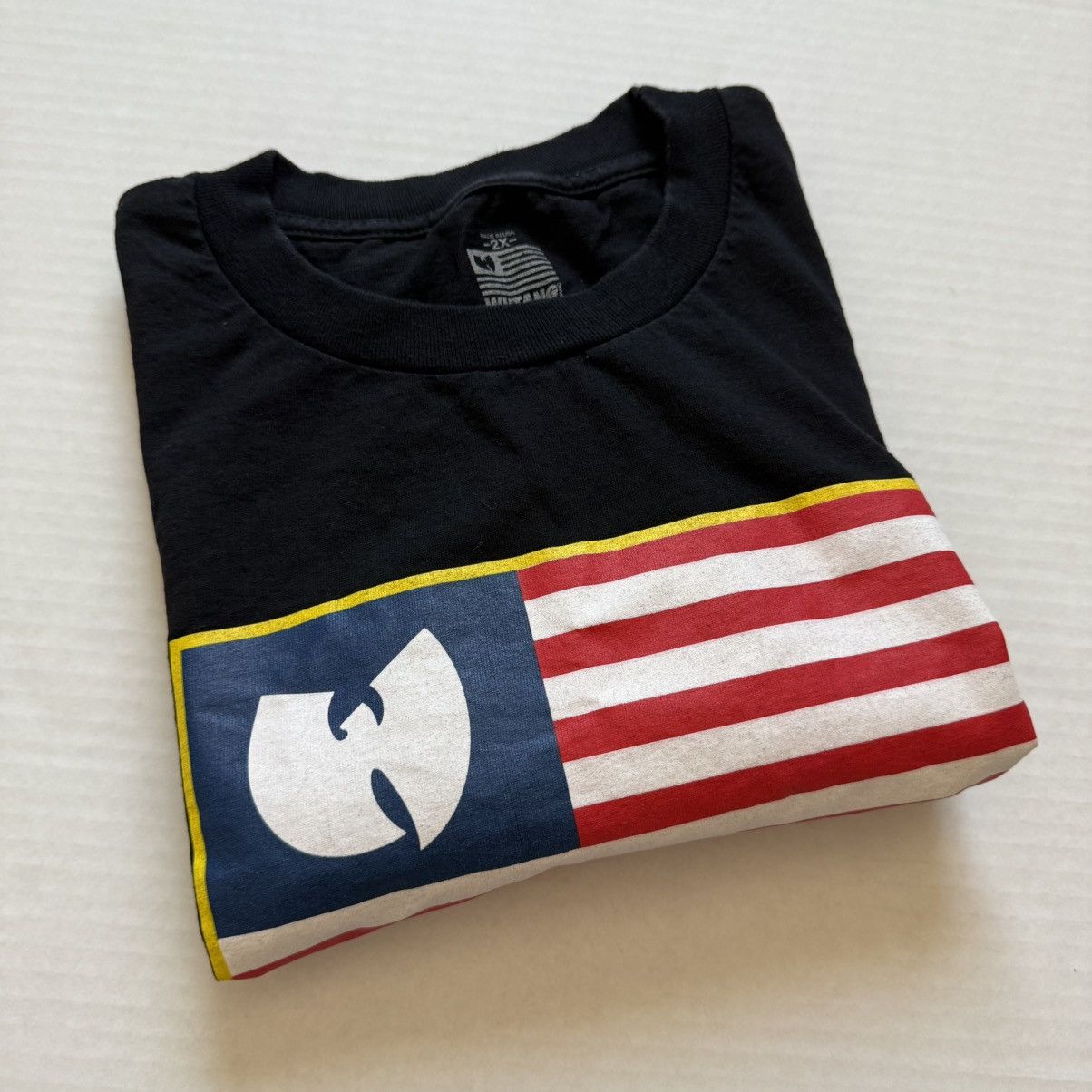 Wu-Tang Clan 🔴Wu-Tang Shirt Size 2XL Iron Flag Wu-Wear Rza U-God Gza Size US XXL / EU 58 / 5 - 8 Thumbnail
