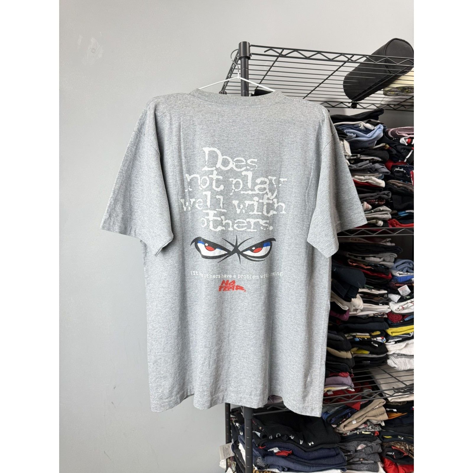 No Fear 80-90’s Vintage No Fear T Shirt Single Stitch Surf Shortys Size US L / EU 52-54 / 3 - 6 Thumbnail