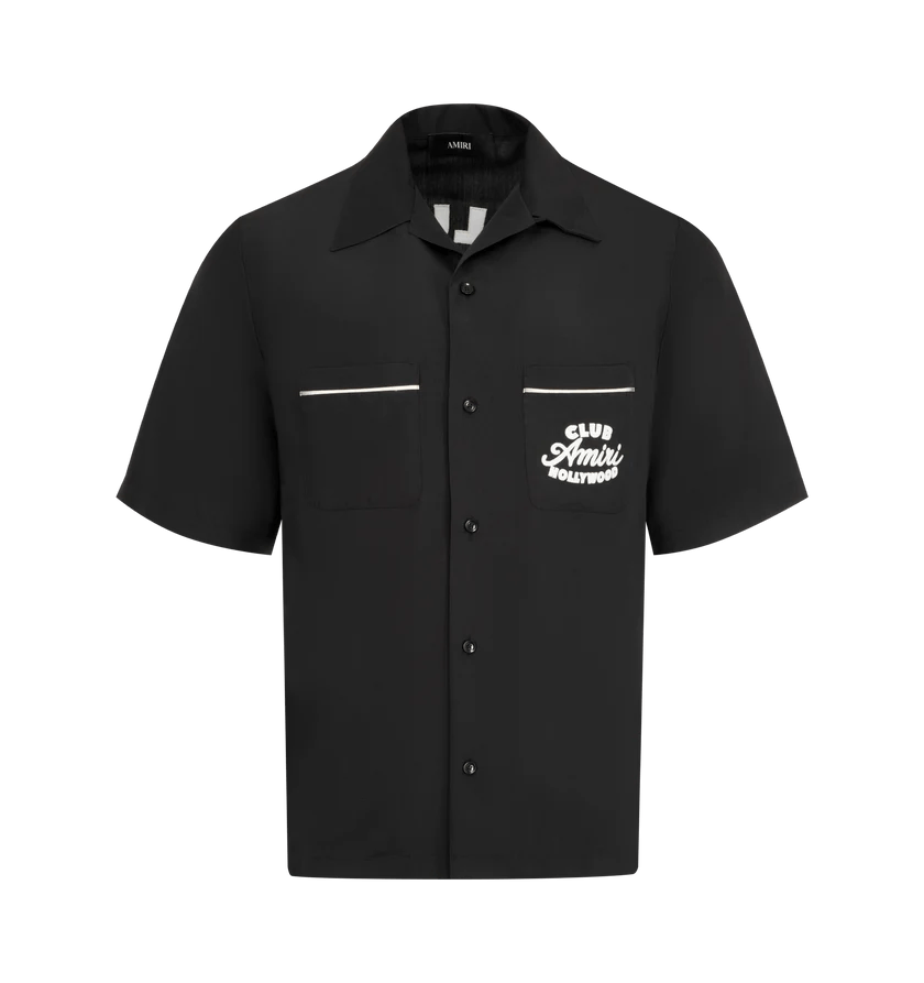 Amiri o1h1sh11225 Club Amiri Camp Shirt in Black Size US L / EU 52-54 / 3 - 1 Thumbnail