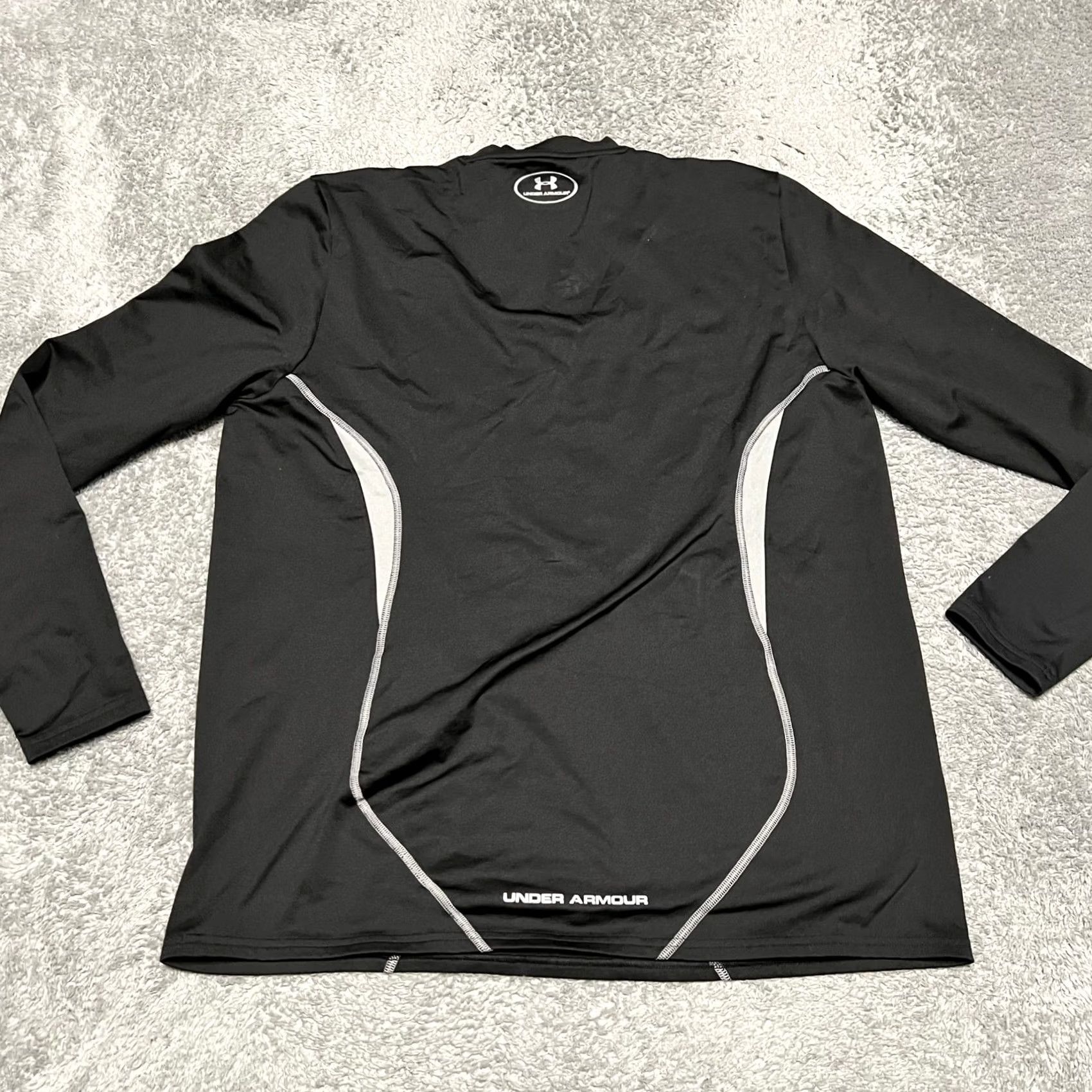 Under Armour Under Armour Shirt Mens XL Coldgear Long Sleeve Black Fitted Running Size US XL / EU 56 / 4 - 3 Thumbnail