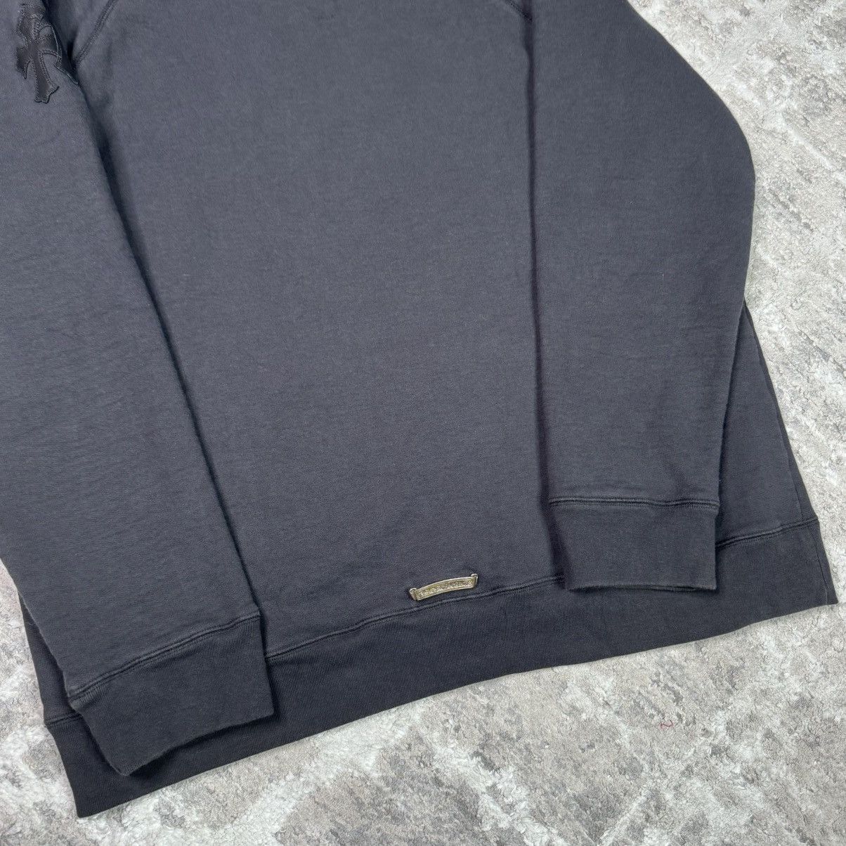 Chrome Hearts Paper jam leather triple cross pullover hoodie Size US XXL / EU 58 / 5 - 9 Thumbnail