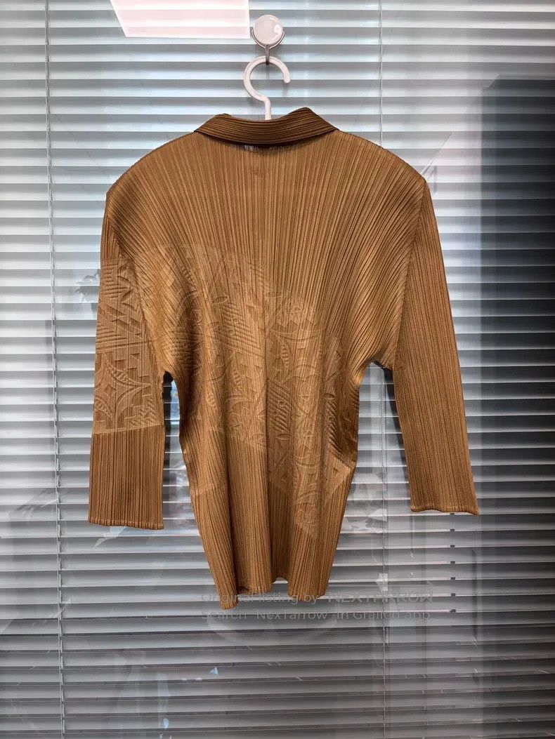 Issey Miyake Issey Miyake 3/4 Sleeve Cardigan Shirt Size XL / US 12-14 / IT 48-50 - 3 Thumbnail