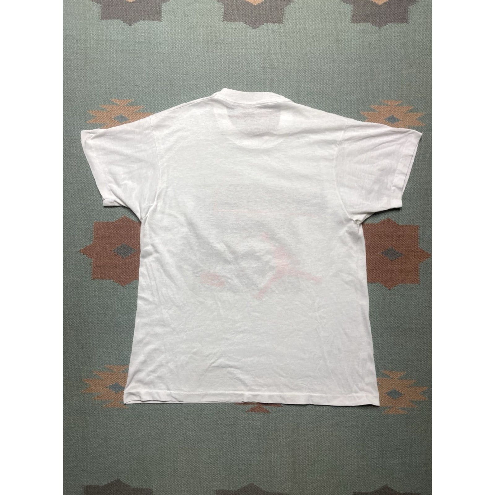 Nike VINTAGE 80s Nike Air Jordan 23 basketball jumpman cement large T-Shirt Men White Size US L / EU 52-54 / 3 - 7 Thumbnail