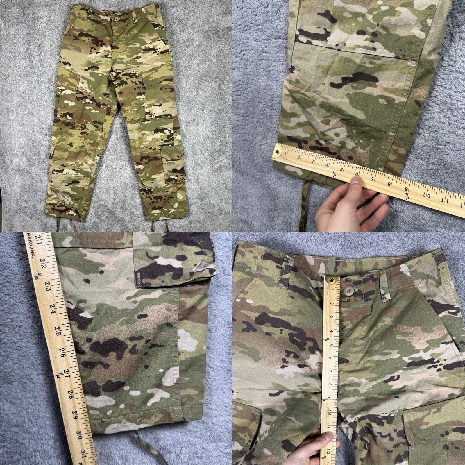 Vintage US Army Combat Uniform Jacket Trouser Coat S Reg S Short Perimeter Insect Guard Size US 29 - 9 Thumbnail