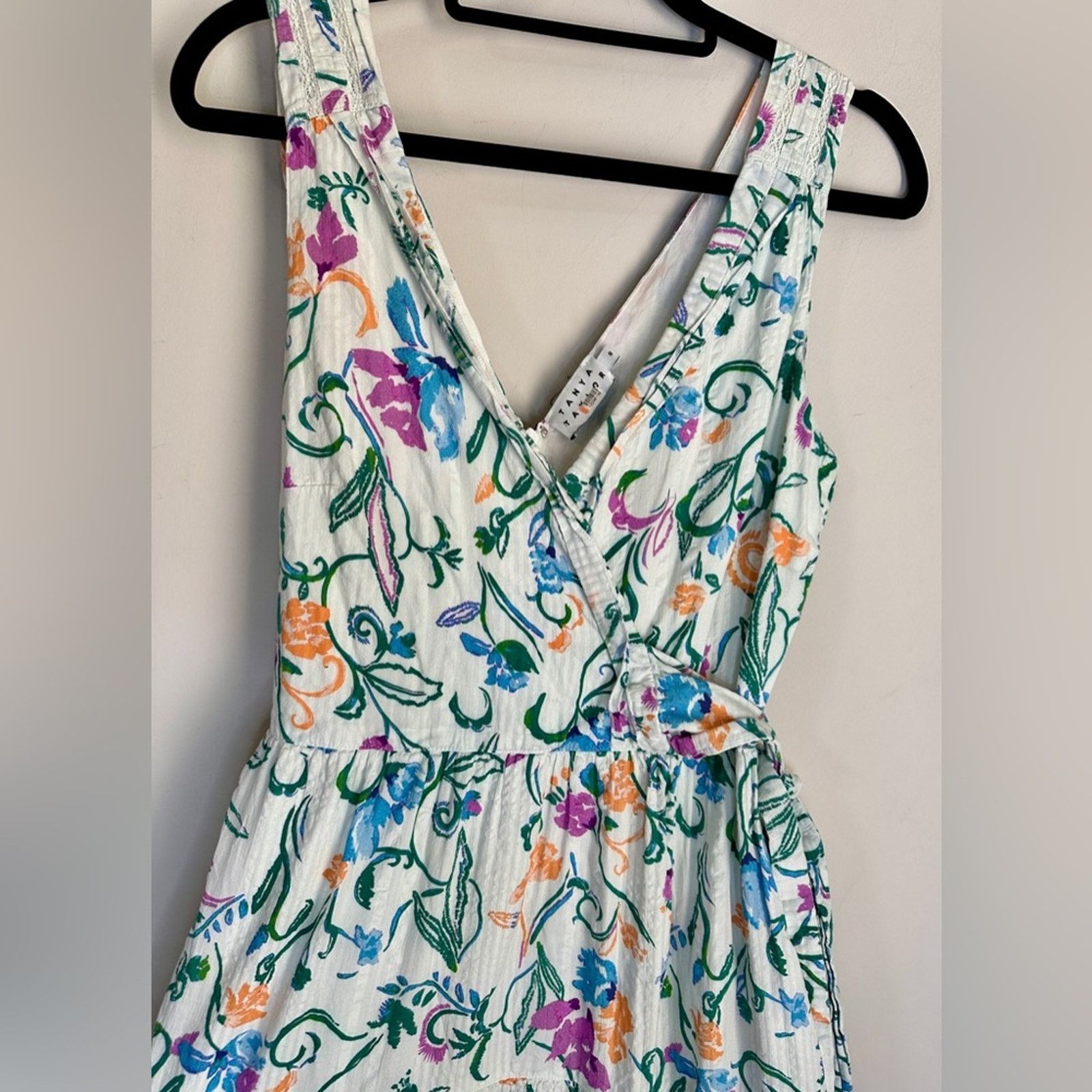 Tanya Taylor Tanya Taylor Size 6 Floral Cotton Neves Dress Sleeveless Size M / US 6-8 / IT 42-44 - 8 Thumbnail