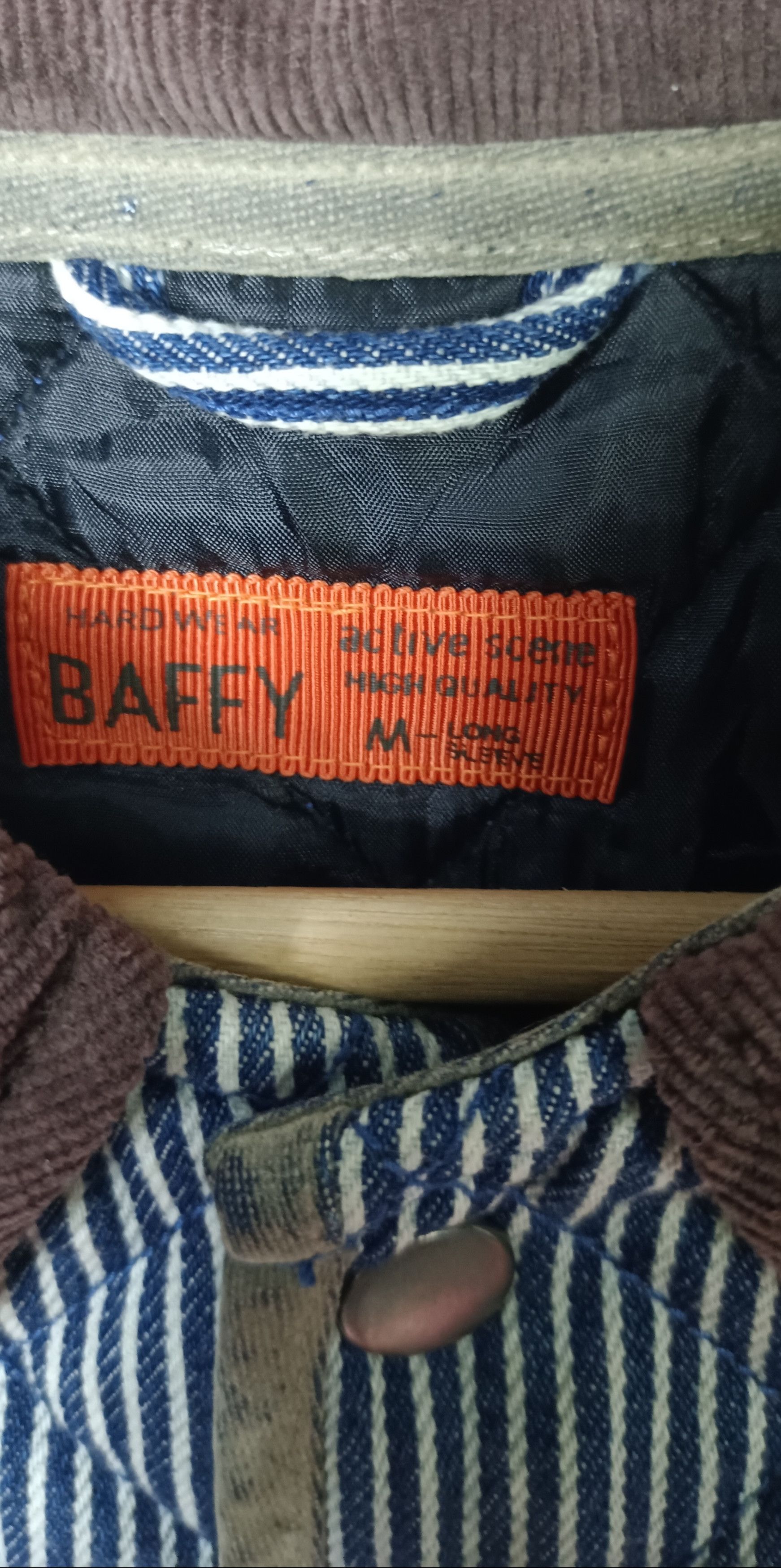 Japanese Brand × Vintage Baffy Hickory Lined Button Chore Jacket Size US M / EU 48-50 / 2 - 9 Thumbnail