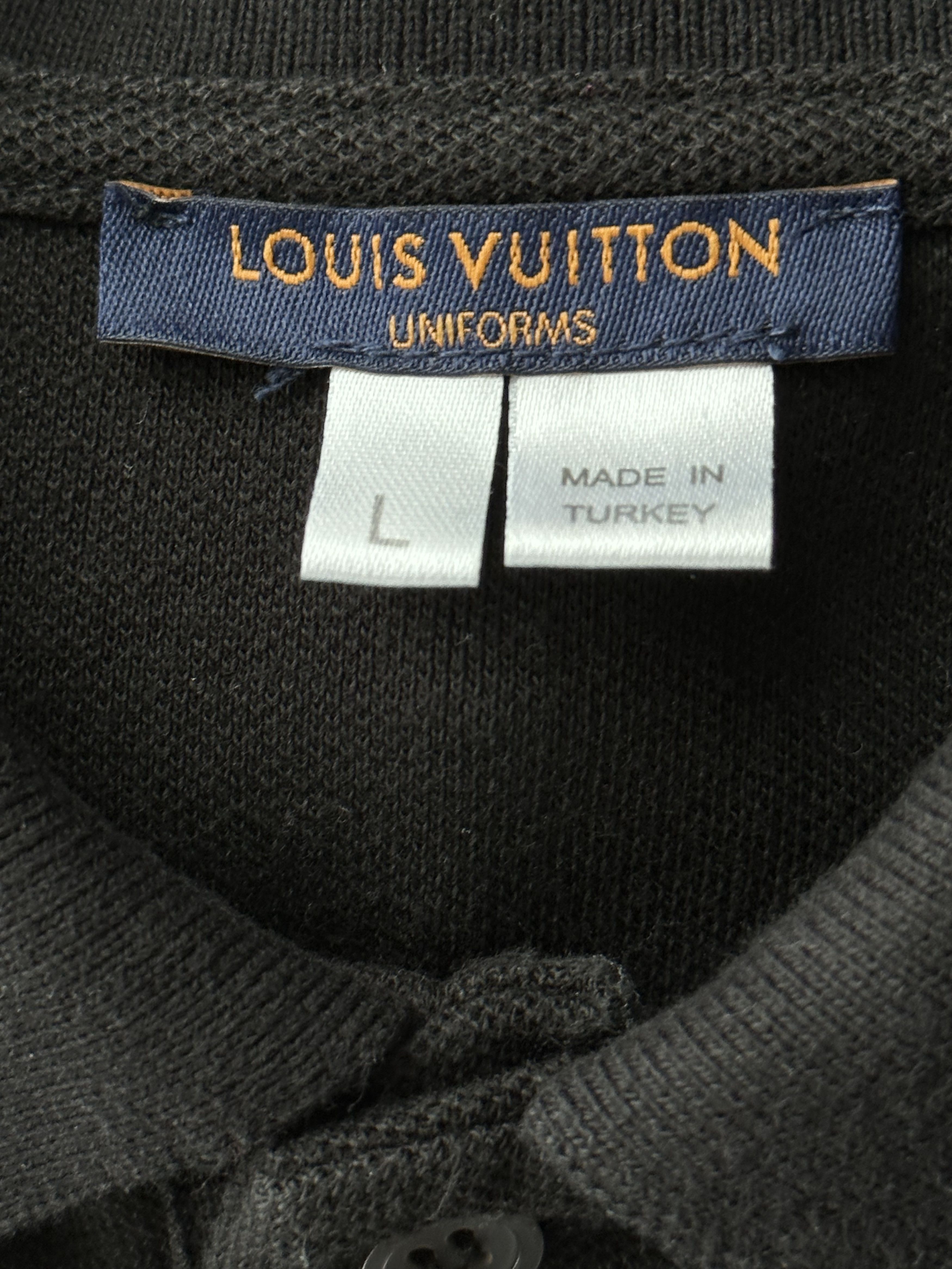 Levi's Louis Vuitton Black Embroidered Logo Polo T-Shirt Size US L / EU 52-54 / 3 - 3 Thumbnail