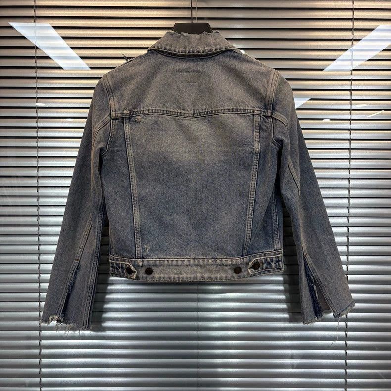 Yves Saint Laurent Yves Saint Laurent YSL Vintage Buffalo Denim Jacket Size X Size US XS / EU 42 / 0 - 2 Thumbnail