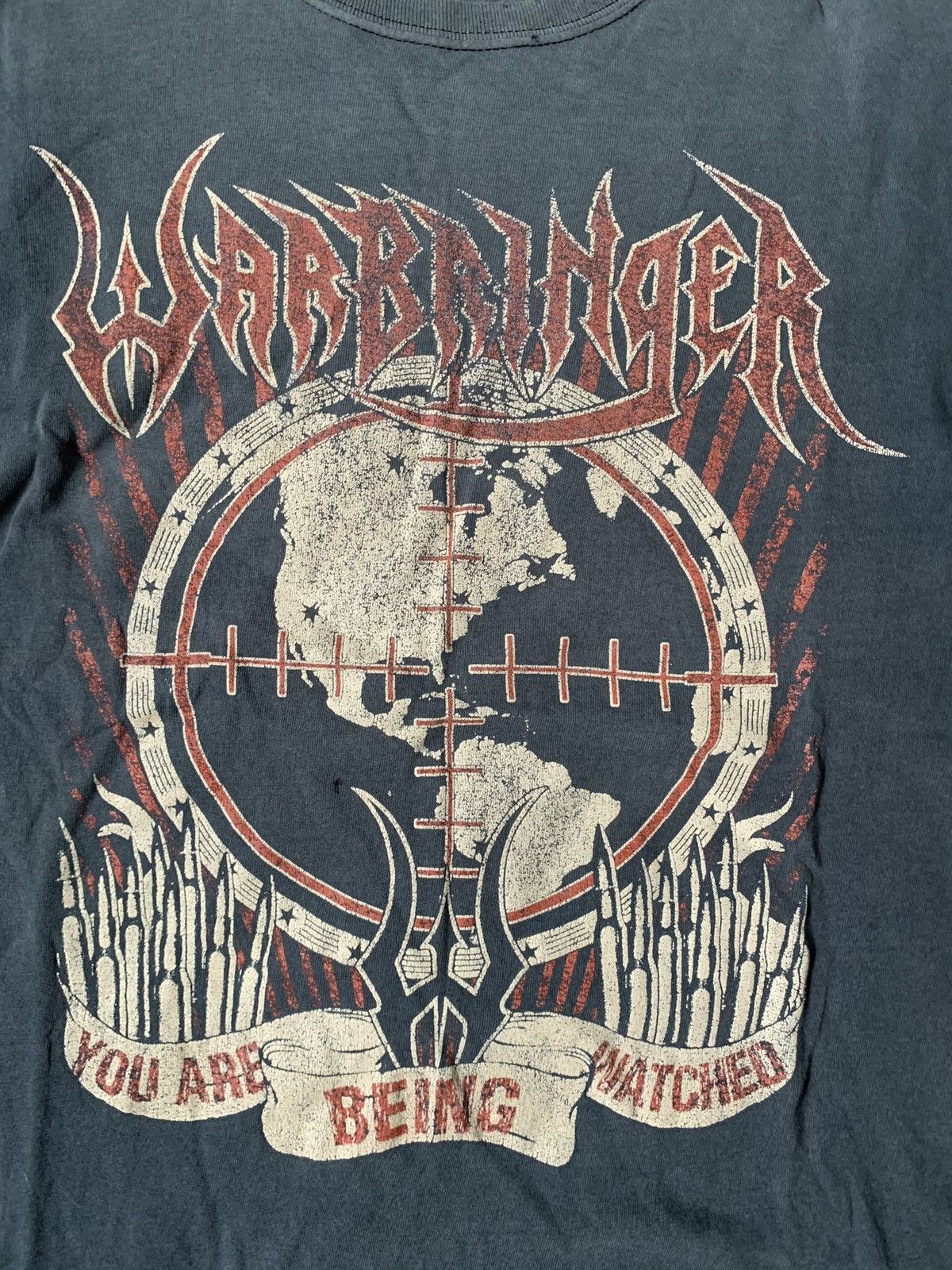 Band Tees 00s Trashed Warbringer Band Grunge Erd Trash Metal Tee Size US M / EU 48-50 / 2 - 2 Thumbnail