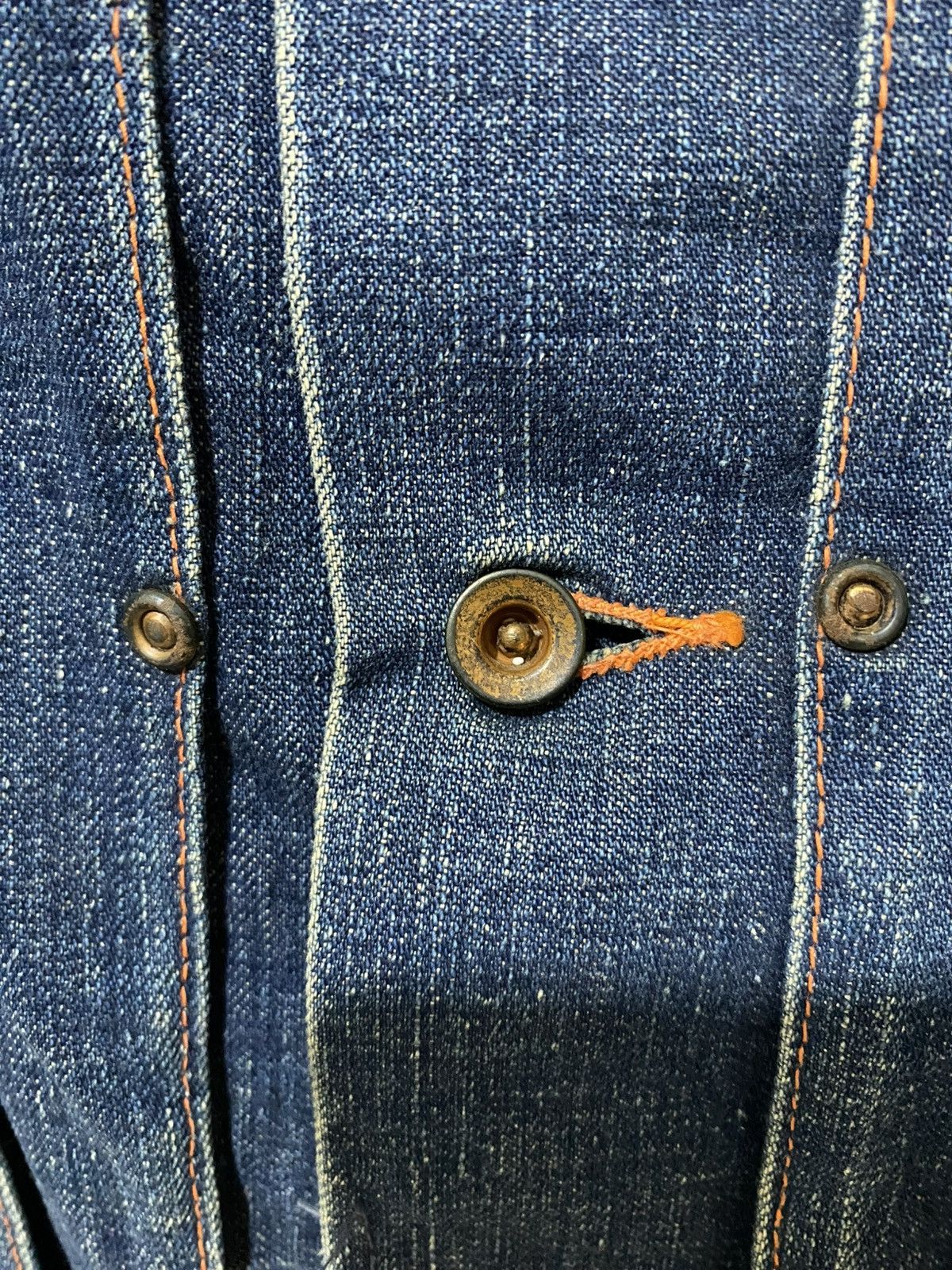 Vintage True 1940 Denim Jacket Union Made WWII Selvedge Donut Button Size US XS / EU 42 / 0 - 8 Thumbnail