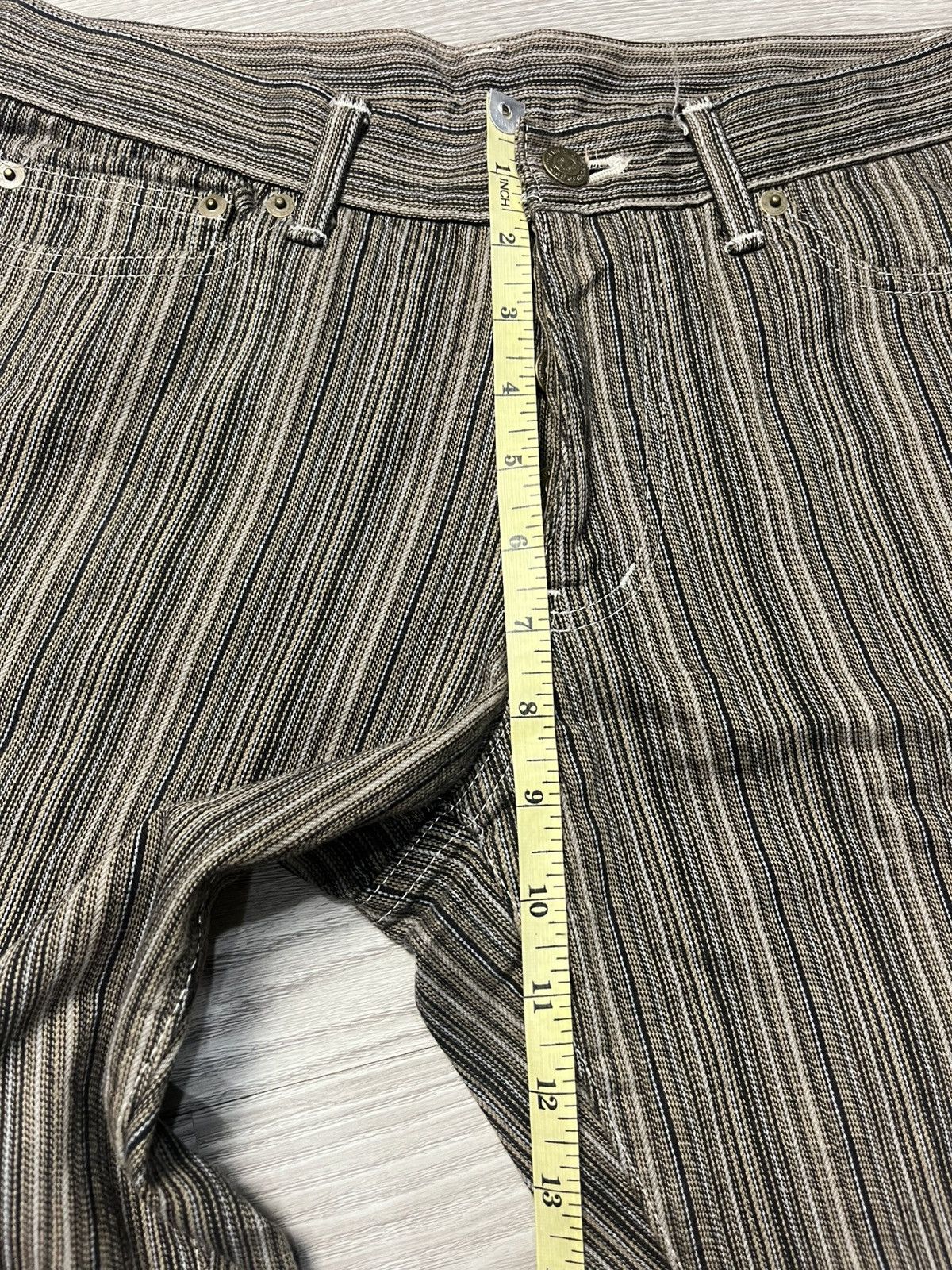 Tornado Mart Tornado Mart Pinstripe Bootcut Jeans ifsixwasnine style Size US 31 - 11 Thumbnail