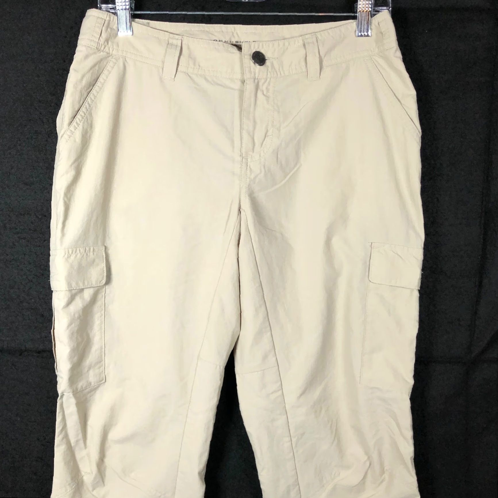 Vintage Columbia Womens Pants Tan Omni-Shade Advanced Repellency Straight Cargo 6 Short Pants Womens Tan Cargo 6P Petite* Size 28" / US 6 / IT 42 - 2 Thumbnail