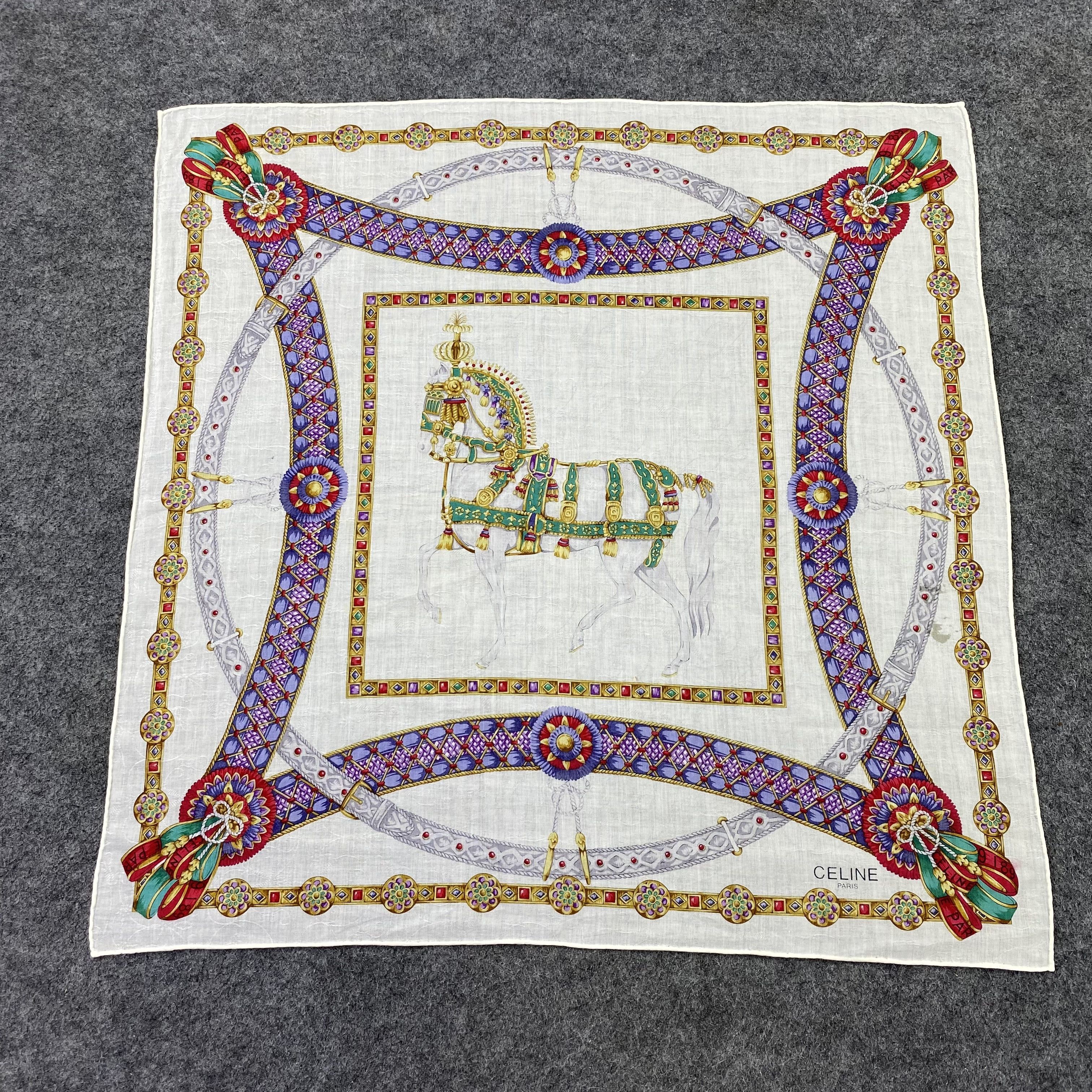 Celine Celine Handkerchief / Bandana / Neckerchief / Headscarf-B975 Size ONE SIZE - 3 Thumbnail