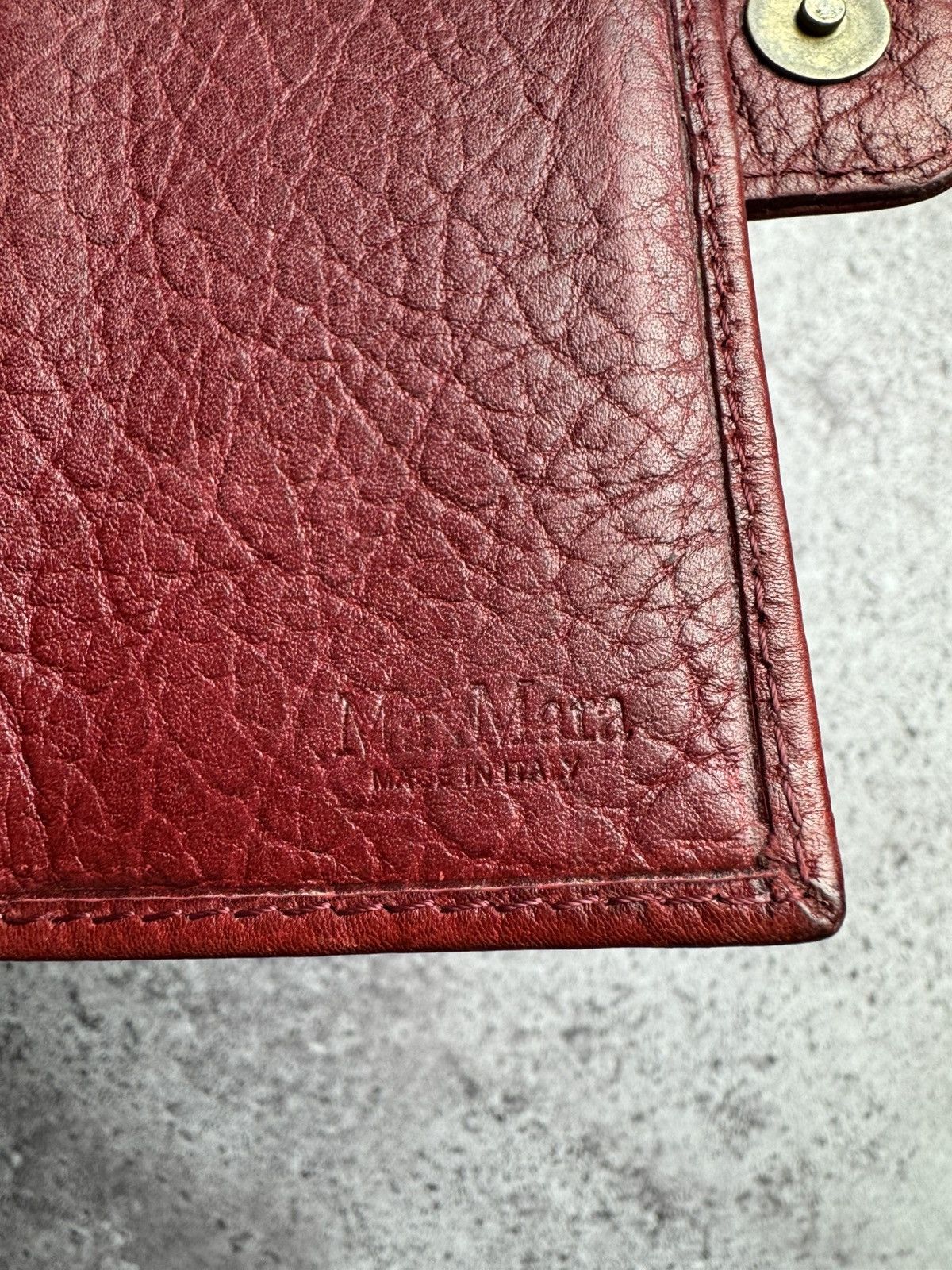 Hysteric Glamour × Vintage Max Mara Wallet Red Leather Vintage Size ONE SIZE - 10 Thumbnail