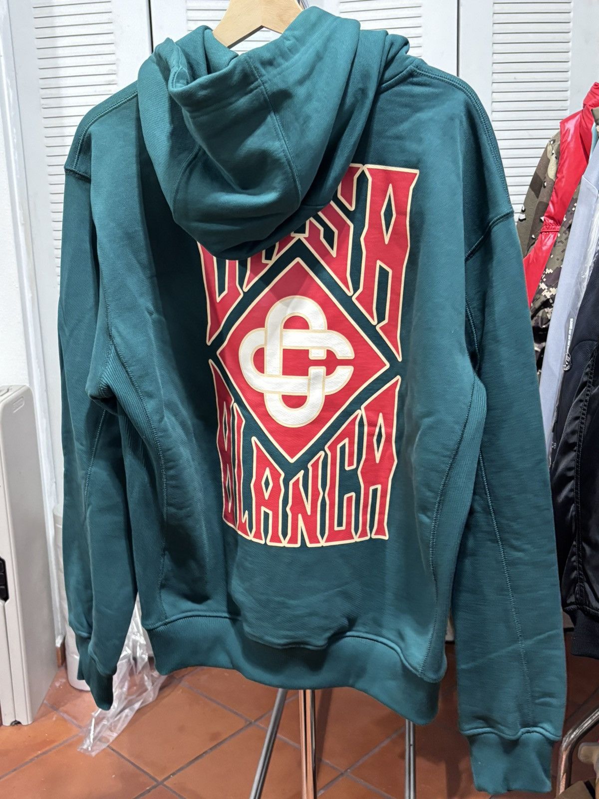 Casablanca Casablanca Gothic Stacked Logo Hoodie Size US L / EU 52-54 / 3 - 4 Thumbnail