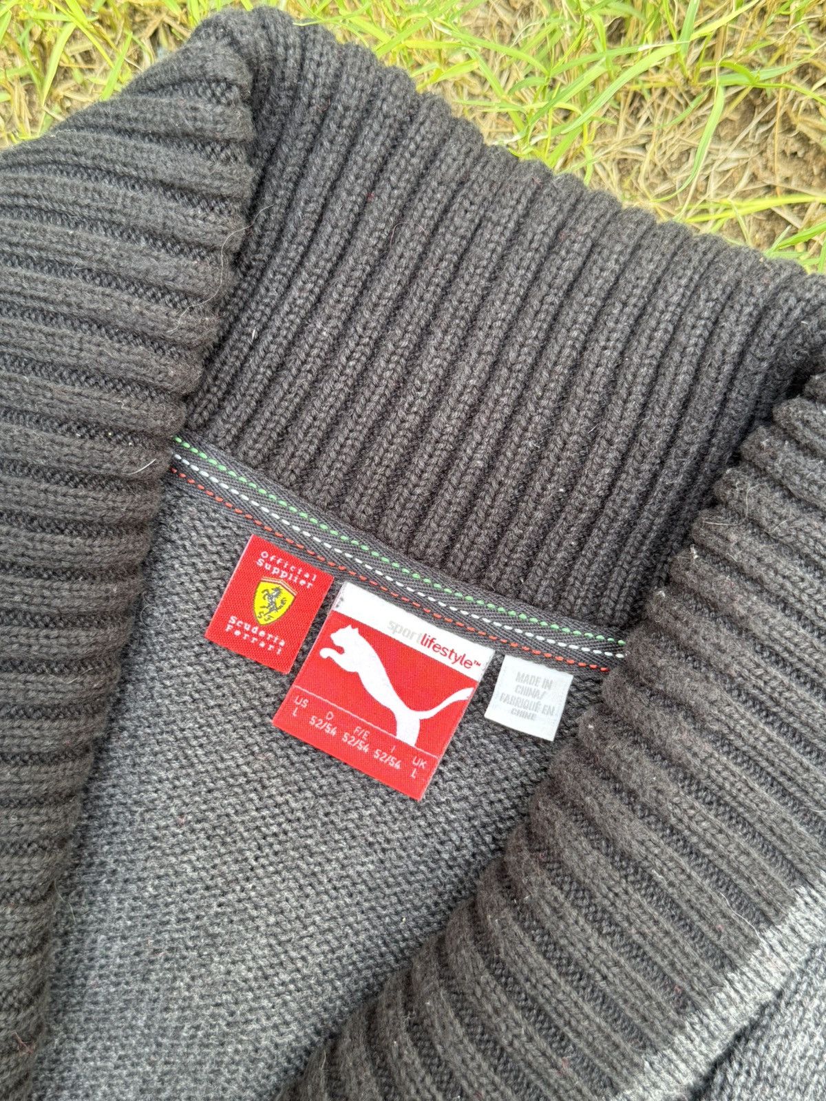 Ferrari Scuderia Ferrari X Puma cotton knit faded black jacket Size US L / EU 52-54 / 3 - 6 Thumbnail