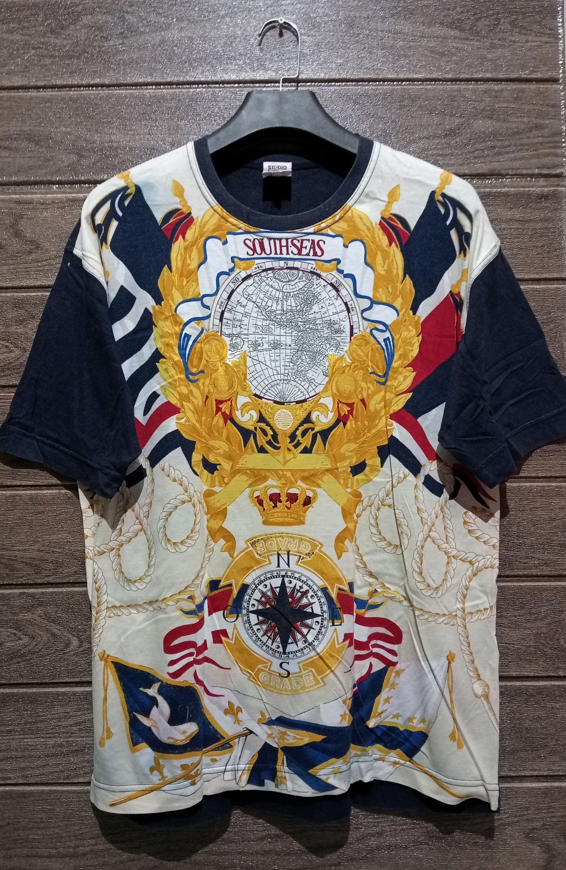 image of Vintage South.seas Studio 0001 By Ferre Tshirt in Black, Men's (Size Large)