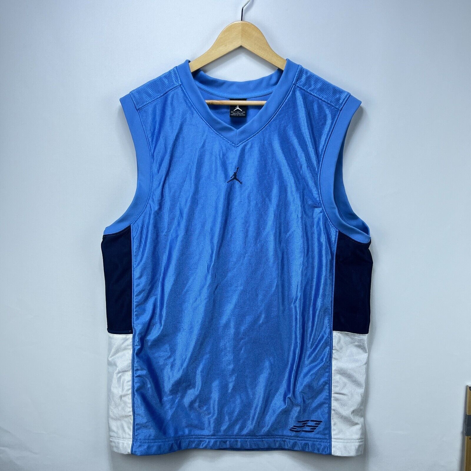 Vintage Y2K Jordan Brand Carolina Blue Mesh XL Nike Mid Logo