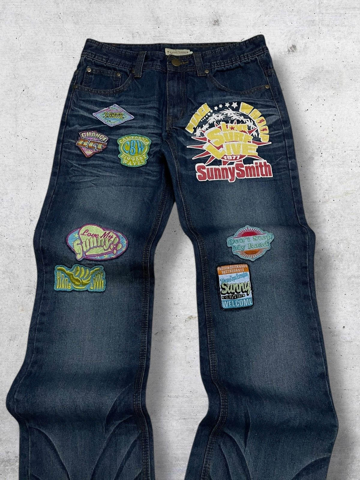 Hysteric Glamour VINTAGE SUNNY SMITH CRAFTED RARE JAPAN DESIGNER SUMMER PATCH Size US 30 / EU 46 - 4 Thumbnail