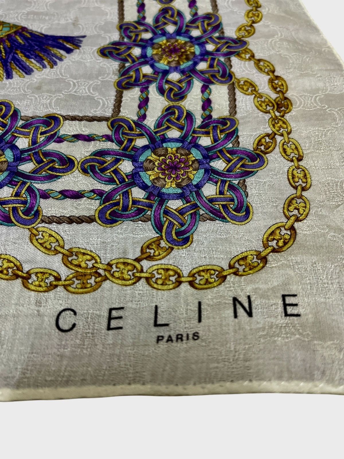 Celine Celine Silk Scarf free gift Celine Handkerchief Size ONE SIZE - 8 Thumbnail