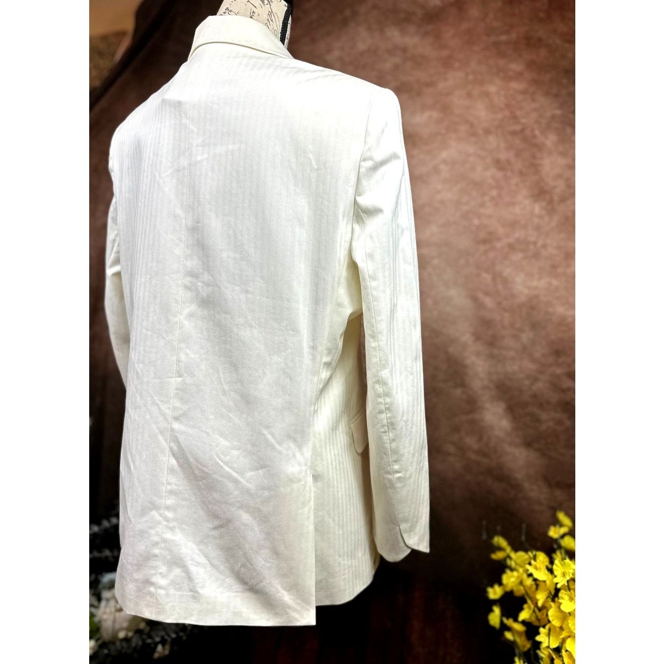 Zadig & Voltaire Zadig & Voltaire Vina Coton Blazer - Cream- size 40 (4) Size S / US 4 / IT 40 - 14 Thumbnail
