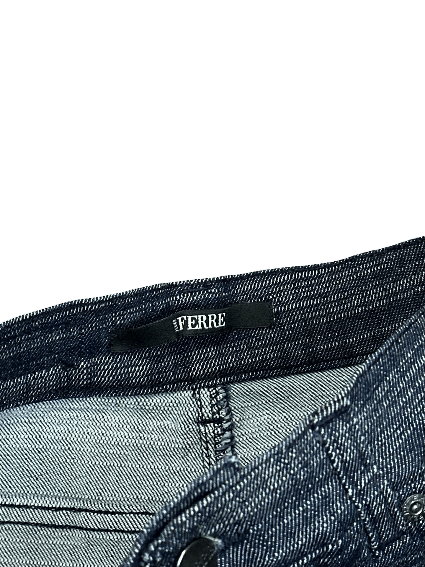 Gianfranco Ferre GF Ferre Long avant garde denim jeans skirt Size 26" / US 2 / IT 38 - 4 Thumbnail