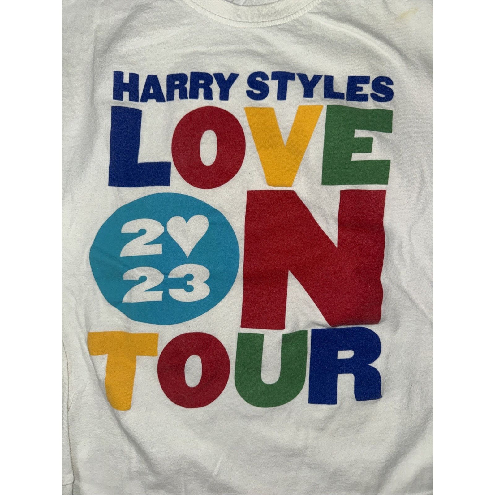 Band Tees Harry Styles Love In Tour Long Sleeve T-Shirt White L 21x23 Size US L / EU 52-54 / 3 - 2 Thumbnail