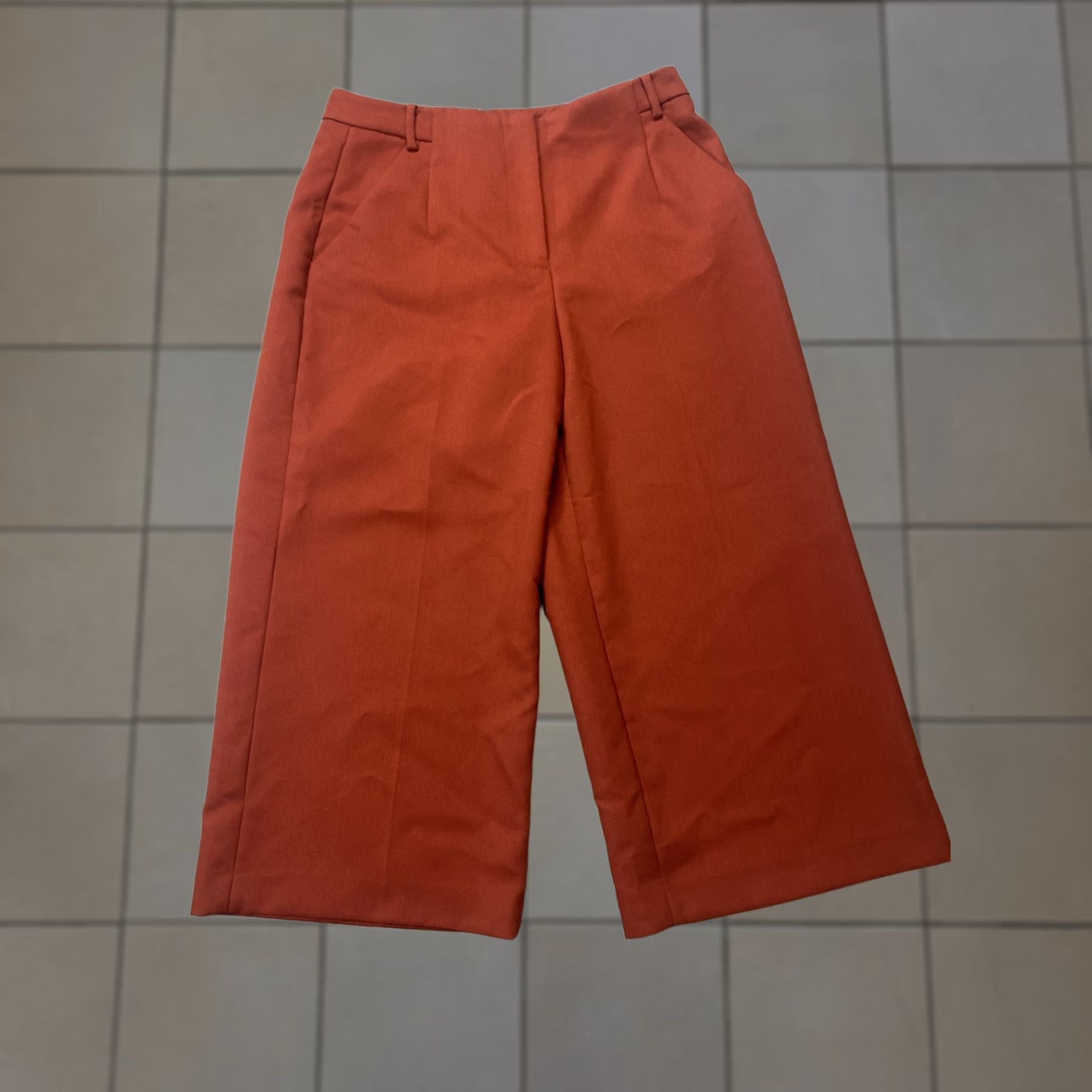 Vince Camuto Vince Camuto Crop Summer Pants Capri Wide Leg Unique Rust 4 Women’s Pants Wide-Leg Summer 21.5 Inseam Pockets Regular Women Size 27" / US 4 / IT 40 - 1 Thumbnail